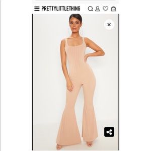 pretty little thing flare jumpsuit